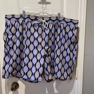 MEN’S Swim Shorts George Above the Knee UPF 50 Big and Tall 3XL 48/50 NWT